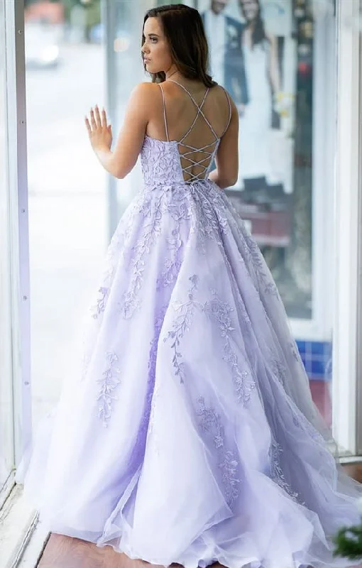 Discount Extravaganza formal ball gown prom dresses, lilac long prom dresses, chic lace graduation party dresses  cg7134 End - Of - Month Blowout