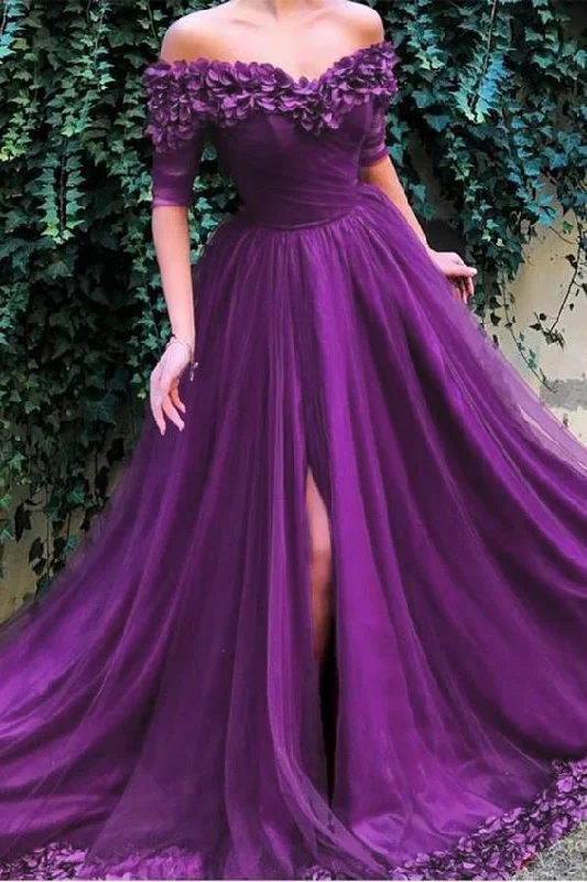 Seasonal Trends Luxury Off Shoulder Sweetheart Prom Dress with Appliques Party Gown   cg16823 Effortless Sophistication