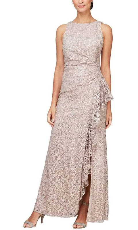 Summer Deals Alex Evenings - 82122434 Sequin Sleeveless Long Dress Graceful Movement