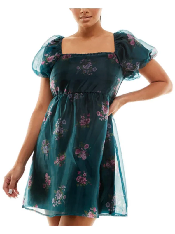 New Arrivals Womens Floral Print Fit & Flare Dress Elegant Ensemble