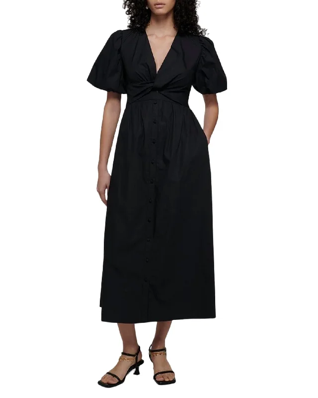 Explore What'S New Maya Twist Front Maxi Dress In Black Classic Charm