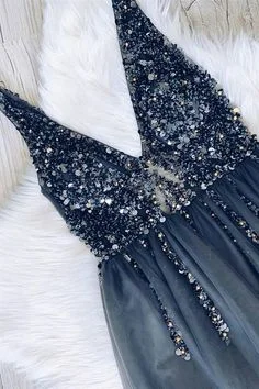 Low Price Special luxury beading long prom dresses, navy blue ball gown prom dresses, formal graduatin party dresses  cg7600 Parisian Effortless Chic Style