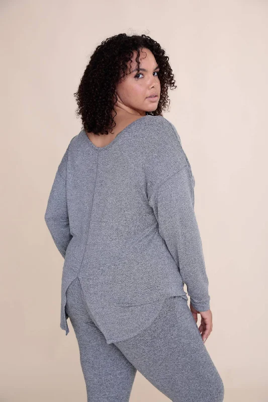 Trend Alert Curvy Tie Back Long Sleeve Flash Sale