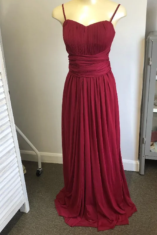 Top Deals Convertible Burgundy Long Bridesmaid Dress Big Savings On Minimalist Office Styles