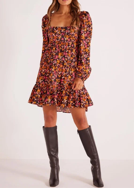 Timeless Elegance Redefined Sorrento Mini Dress In Floral Today Only