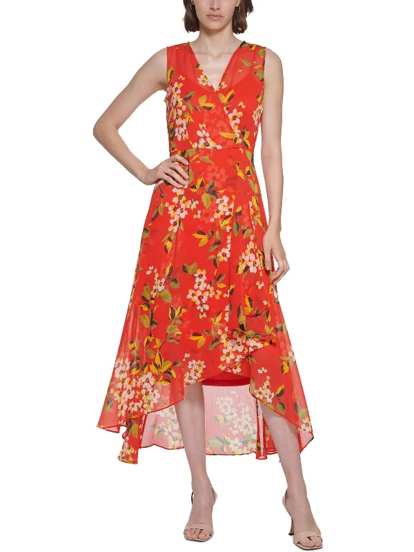 Exclusive Discount Womens Floral 2-PC Two Piece Dress Flash Deals